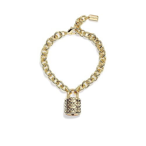 Coach Quilted Padlock Bracelet2