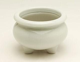 伊勢 - 宮忠 - 香炉 3寸5分 白 【宮忠シール付】