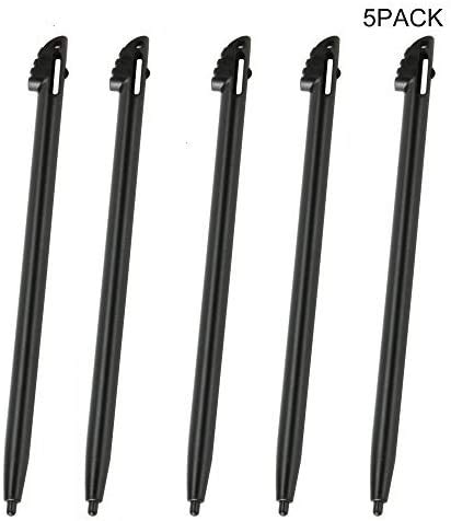 Caneta Stylus de substituição para Nintendo 3DS XL 5 peças preta