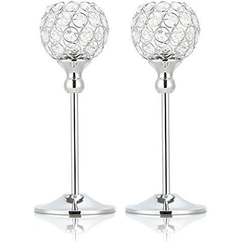 Perome Crystal Tea Light Holders for Home Decor Cover