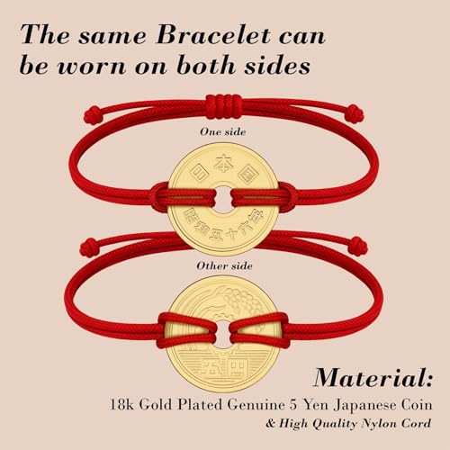 Image of HOBBY OF KINGS Good Luck Coin Bracelet | 18k Gold Plated Wristband | Handmade Jewelry for Collectors and History Lovers