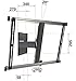 TV Wall Mount 180°, Swivel and Tilt Full Motion - Thin Series, Thin 345 40 to 65 inch Swivel Tilt, Gray