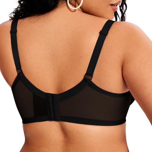 Image of ProKloud Minimizer Bras for Women Full Coverage Supportive Plus Size Unlined Lace Underwire Bra