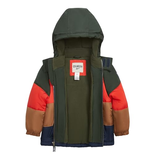 OSHKOSH B'GOSH Boys' 2-Piece Ski Jacket and Snowbib Snowsuit Set - Water-Resistant Winter Outerwear4