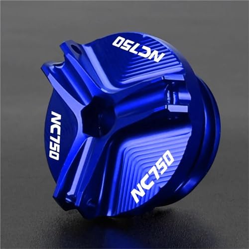 �L���b�v�����t���܂� �G���W���I�C���L���b�v�{���g�R���t�B���[�L���b�v�ی�A�N�Z�T���[ M19 * 2.5 �ɓK������z���_ NC700 NC750 NC750X NC 750X DCT 2015-2024 2025(Blue C)