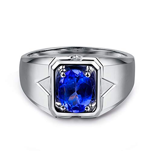 Ficha técnica Anillo Mujer Bisuteria Hombre Anillos 115ct Tanzanita Oro Blanco 18K Anillos Fiesta Viaje Joyas Talla 20 - Fernando Cortés