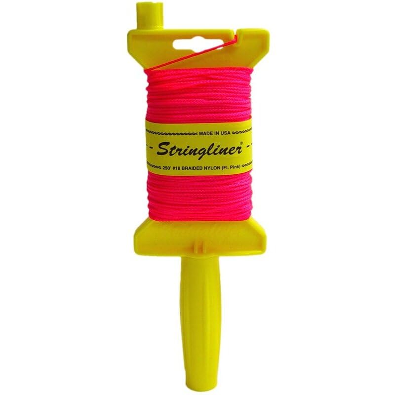US Tape 11462 Stringliner® Original Braided FL. Pink 250' miniatura 1