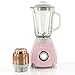 Produktbild Dainty 500W Standmixer mit 1.5L Glas Messkanne & Mühle - Hellblau, Rosa, Minzgrün (Rosa)