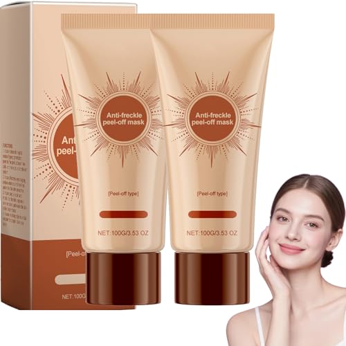 Mascarilla facial exfoliante contra manchas, antiedad, antiarrugas, crema avanzada para la piel, cuidado profundo y refinamiento de poros, para todos los tipos de piel (2 unidades)