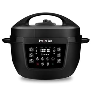 Instant Pot Multikocher XL 7.1L 7-in-1 Smart Cooker – Schnellkochtopf, Schongarer, Reiskocher, Sautierpfanne, Joghurtbereiter, Dampfgarer und Speisewärmer, Schwarz