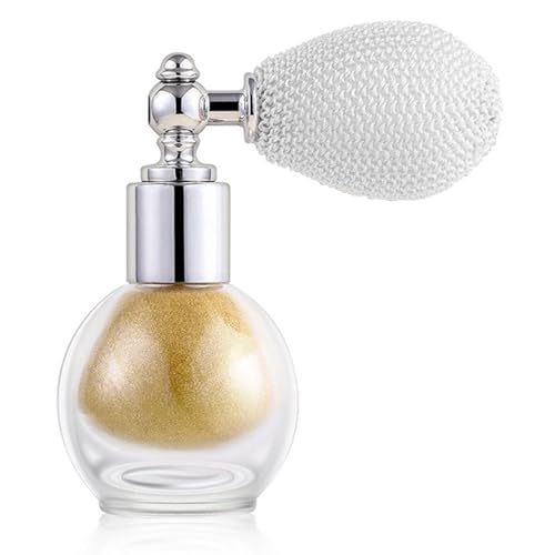 Gold Glitter Spray for Face and Body Rich Color Loose Shimmer Powder Long Lasting Sparkly Spray High Gloss Makeup for Women Rave Festival Prom Stage Wedding Party #7