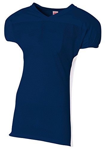 A4 Titan 4-Way Stretch Football Jersey Navy/White 2XL