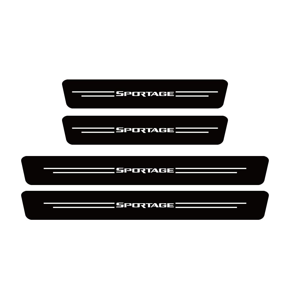 SDYAYFGE 4Pcs Kick Plates Car Door Sill Protector,for kia Sportage