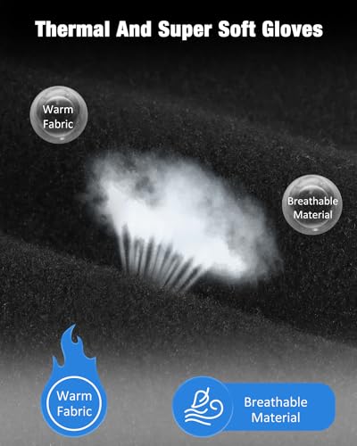 Aegend Lightweight Thin Running Gloves Touchscreen Anti-Slip Windproof Warm Finger Dexterity Gloves Liners Women Men Cycling Driving Texting Sports Working Activities Winter Spring Fall