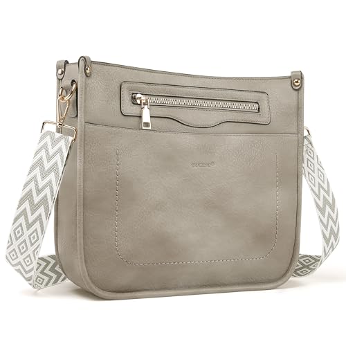 Image of TANTOMI Vegan Leather Crossbody Bags for Women Hobo Travel Purse Multi-Pocket Trendy Handbags & Womens Crossbody Bag