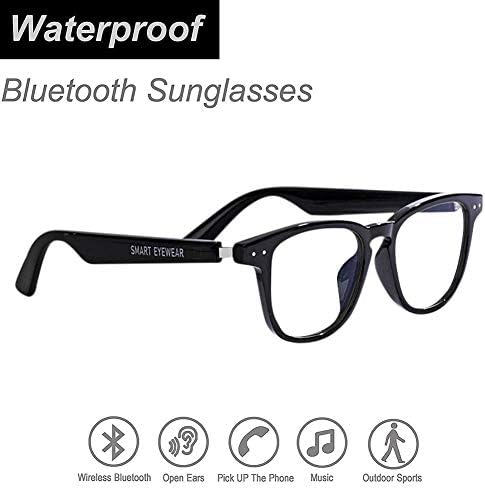 BGQ Smart Glasses, Bluetooth Audio Occhiali da Sole Cuffie A Conduzione  Ossea Sport Open Ear Musica E Chiamate in Vivavoce per Smartphone : Amazon.it:  Elettronica