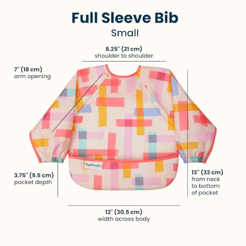 Image of Tiny Twinkle Long Sleeve Bib for Babies & Toddlers | Waterproof Smock Bib for Eating | Machine Washable & Mess-Proof Feeding Essentials | Newborn Shower Gift (Playful, 6-24 Months)