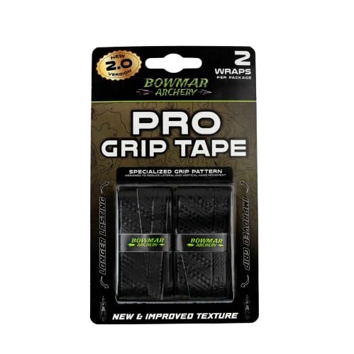 Bowmar Archery Grip Tape Version 2 Pro Best Grip Tape for Archers Effective Wet or Dry Reduces Hand Movement at Full Draw
