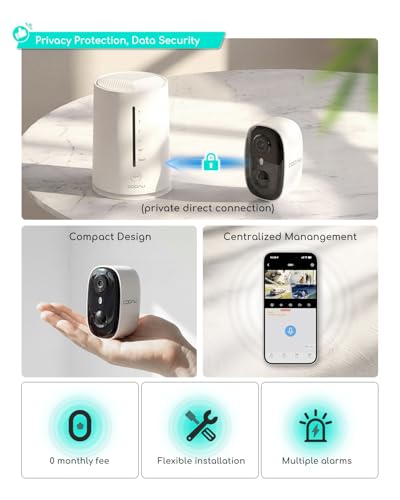 Outdoor Security Camera System Wireless 4-Pack