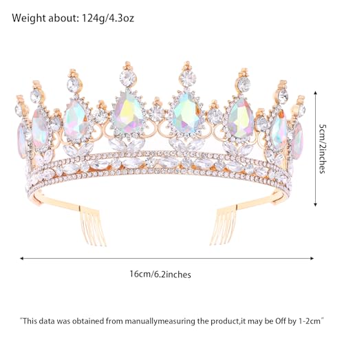 Tiaras de princesa con peine anticaída para bailes y bodas 4