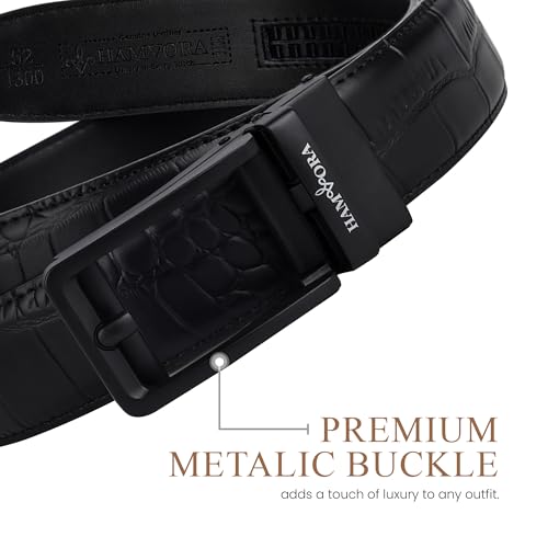 Image of Genuine Leather Belt for Men Formal & Casual Wear - Belts for Men Leather Original, Durable Buckle - Belt for Man - Gift for Husband, Father, Friend