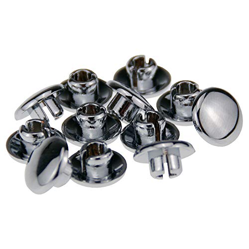 Abdeckkappen für Innensechskant 6mm chromfarben 12 Stück