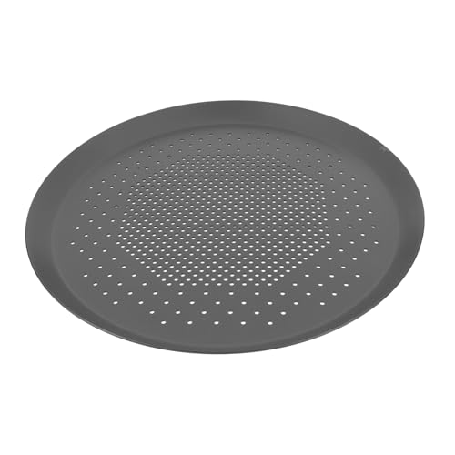 OFFSCH Round Aluminium Alloy Pizza Baking Pan Nonstick Pizza Screen for Easy Cleaning Versatile Baking Tray Home Kitchen