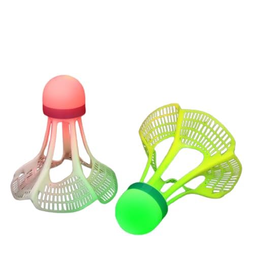 LED Light-Up Badminton Shuttlecock, PE+EVA, 8cm | Double Layer Cork Head, Wind Resistant, 7g per Piece-image-13