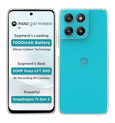 Image of Soft Silicone TPU Back Cover Compatible with Motorola Moto G67 Power 5G