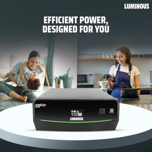 Image of Luminous Zelio M 1300 Sine Wave Inverter Ideal for Home,Office & Shops | 1100VA Inverter | Reliable Power Backup | High Performance| Easy Installation | 36 Months Warranty