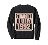 straight outta 1992 - costume da donna con scritta divertente felpa