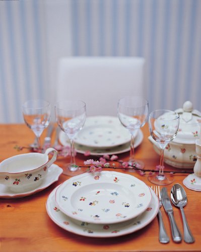 Villeroy & Boch Petite Fleur Bread Plate, 17 Cm, Premium Porcelain, White/Colourful #TOP1