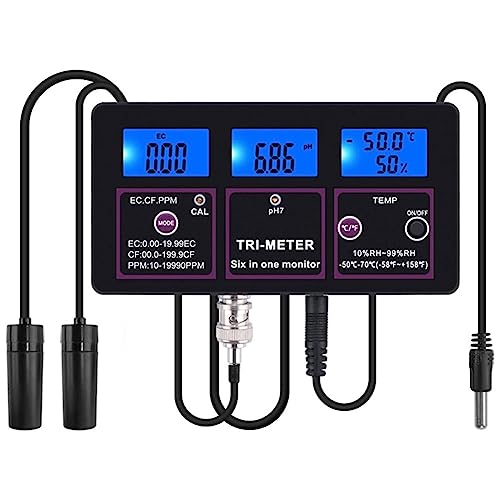 Multi-paramètres for test PH Temp EC CF RH TDS pour un suivi de l'eau haut de gamme