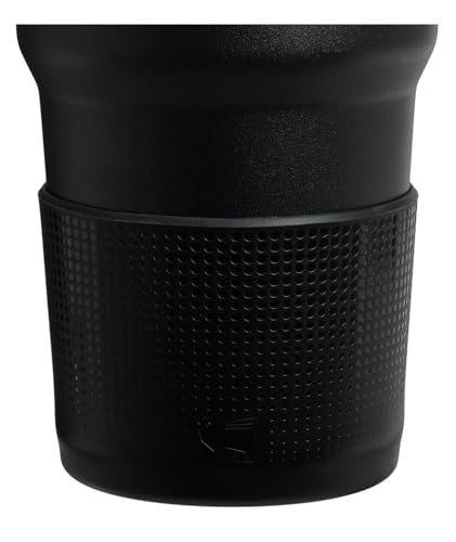 Image of Stanley Quencher Boot and Straw Cover Cap | Anti-Slip Silicone Protector for 14 oz Tumbler with Handle | Accessory Set for Stainless Steel Drinking Cup | BPA-Free | Black 2.0