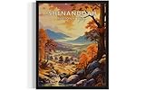 Shenandoah National Park Poster Art Print Retro Mountain Lake Wall Art Vintage Decor Nature Landscape Picture For Bedroom Bathroom Office Home 48 (Shenandoah, 11 x 14 inches, Unframed)