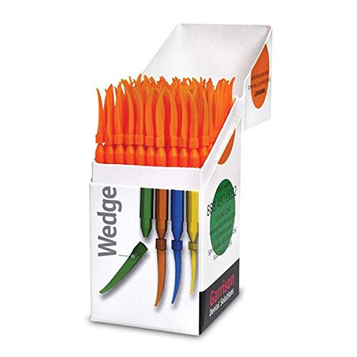 Garrison Dental GA-SWOR Wedge Wand Refill, Shape, Orange (Pack of 100)