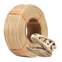 eSUN PLA+ Refill Filament 1.75mm, Refill PLA Plus Spoolless 3D Printing Filament, Dimensional Accuracy +/- 0.03mm, 1KG (2.2 LBS) for 3D Printers,Bone White