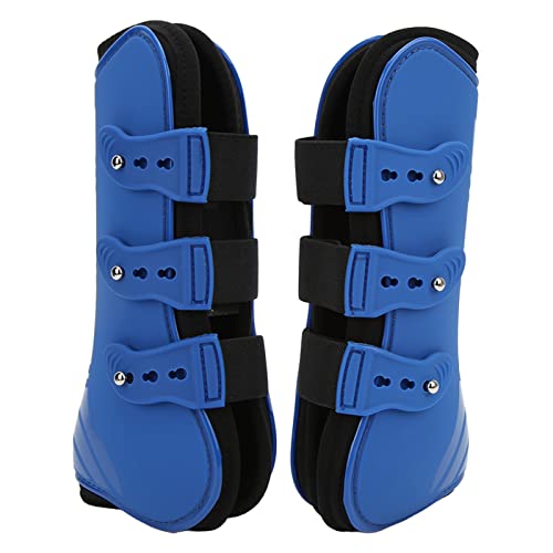 Gavigain Horse Support Boots Protective Neoprene for Racing Sports (Blue Front Legs M)
