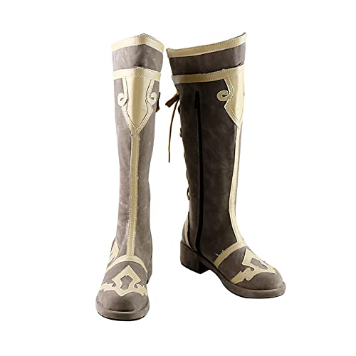 Best Boots for a Mage: Cosplay & Fantasy Footwear Guide 12 Plattson Grey Knee-High Boots Anime Men Women Fashion Versatile Cosplay Footwear for Fantasy & Medieval Themed Events (Male, 10)