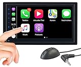 2-DIN-Autoradio CAS-5025.acp inklusive externem Mikrofon, 2-DIN-Adapter (Strom/Audio), Rahmen, Montagematerial und deutscher Anleitung. Carplay Radio - Außerdem relevant oder passend zu: Navi mit Kamera, Auto, Car Play, Touch, Navis, Audi, VW
