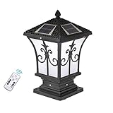 ✔ Linterna de pilar de jardín con energía solar: luces de jardín nobles, adecuadas para varios espacios abiertos, como postes de madera, postes de cercas, patio de jardín, balcones, patios, escaleras, áticos, terrazas, etc.
