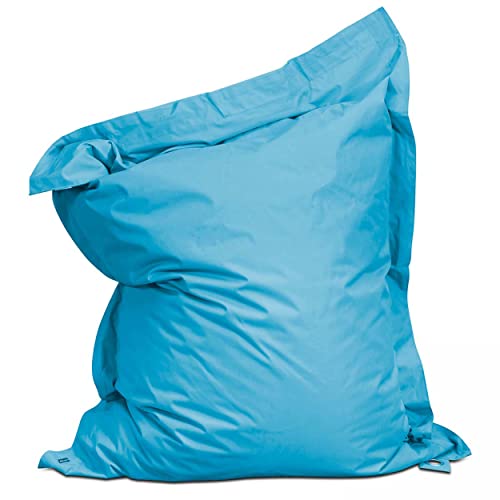 Solys Housse Vide de Pouf de Jardin en Polyester Azul 180 x 145 cm