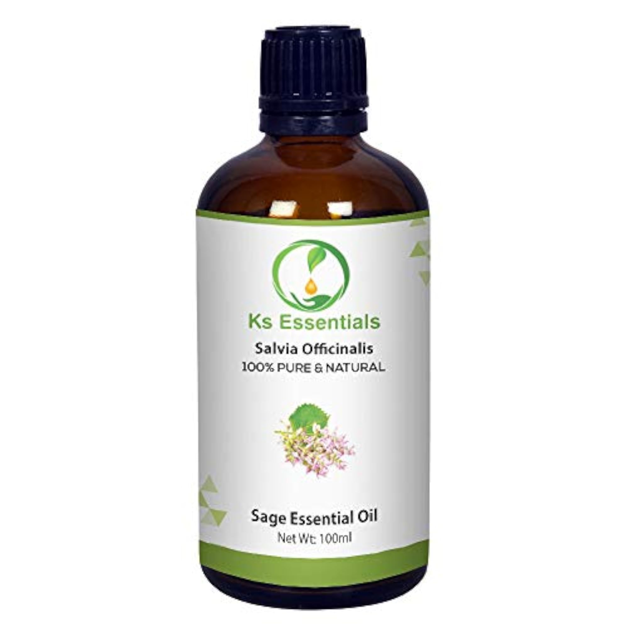 100% Pure Sage Essential Oil, Natural & Undiluted