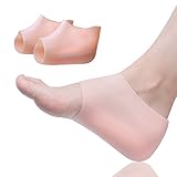 Sumifun Plantar Fasciitis Silicone Heel Sock, Heel Lift Insoles Silicone High Increase Shoe Inserts Plantar Fasciitis Heel Protecto