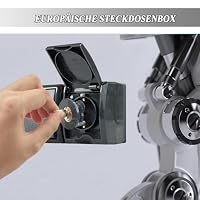 Shuokang Steckdosenschloss, Stromdiebstahl verhindern, Stromkosten sparen; Verhindert Kontakt von Kindern, Haustieren mit elektrischen Geräten. Im Innen- und Außenbereich weit verbreitet, 4er-Pack – Ansicht 4