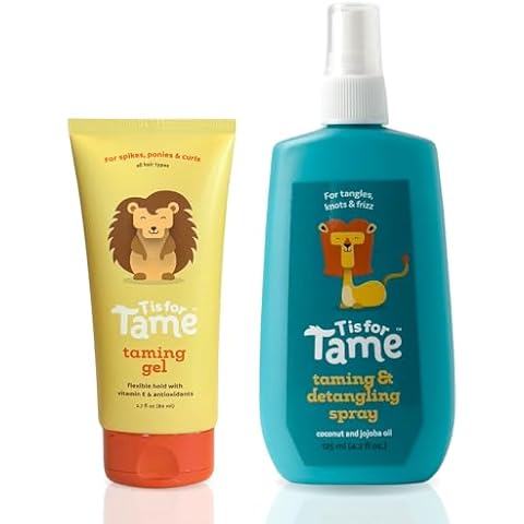 T is for Tame - Kids Hair Styling Gel & Hair Mist Bundle, All-Natural Alcohol-Free Hair Gel & Mist for Kids & Toddlers, 2023 Launch Date (Gel-Mist-Bundle) Cover