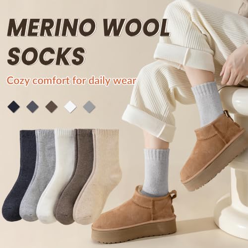 Image of Velice Womens Merino Wool Thermal Thick Hiking Winter Socks