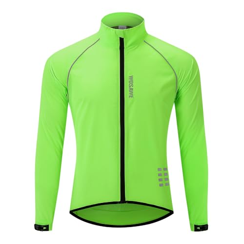 WOSAWE Herren-Fahrradjacke, Winddichte Radjacke Ultraleichte...