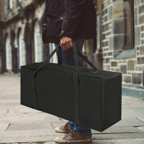 Image of COOLBEBE 32 inch Sports Duffle Bag - 73L Large Travel Duffel Luggage Bag with Upgrade 2-way Lockable Zippers, Sturdy & Water Resistant, Black
