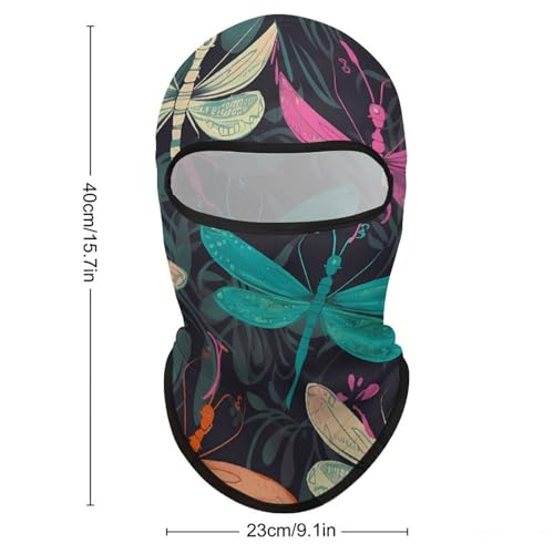 Balaclava para Hombres con Máscara de Dragonfly para Invierno, Protección Facial para Ciclismo y Esquí miniatura 2